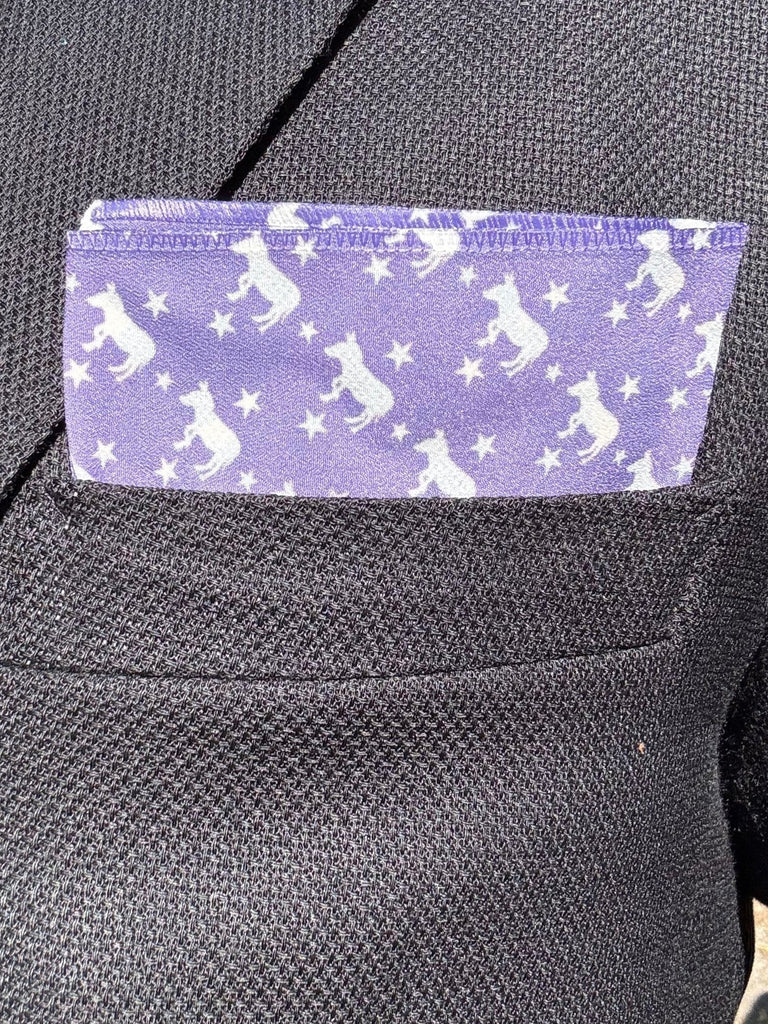 Democratic Donkey Pocket Square RARE CUT 