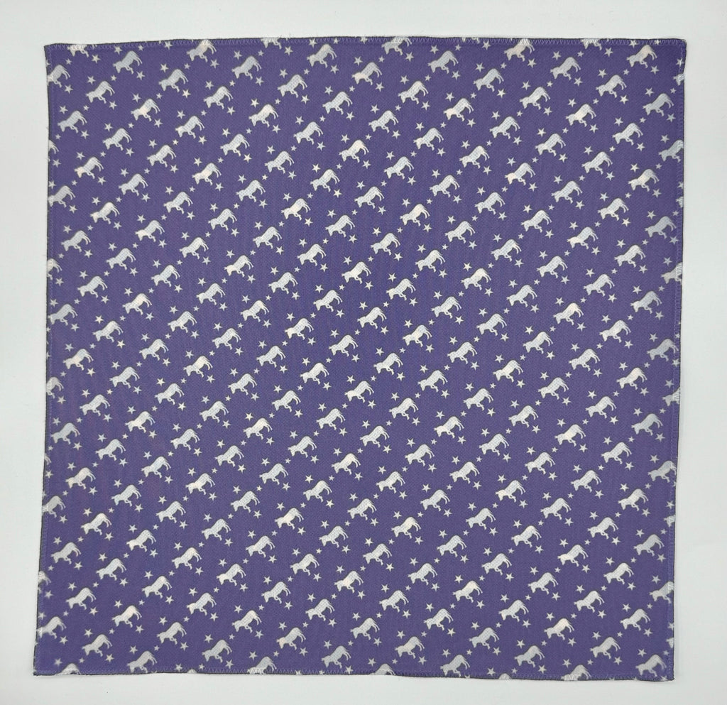 Democratic Donkey Pocket Square RARE CUT 